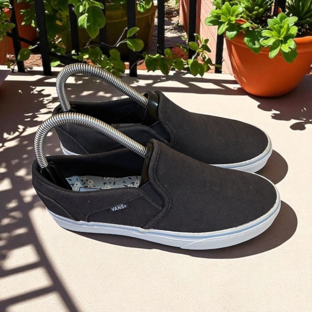 Vans Black Slip-On Sneakers